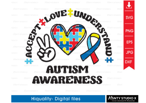 Autism Awareness SVG for Crafts & Graphics