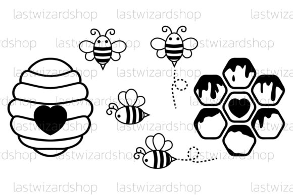 Beehive Svg, Bee Svg, Honey Svg