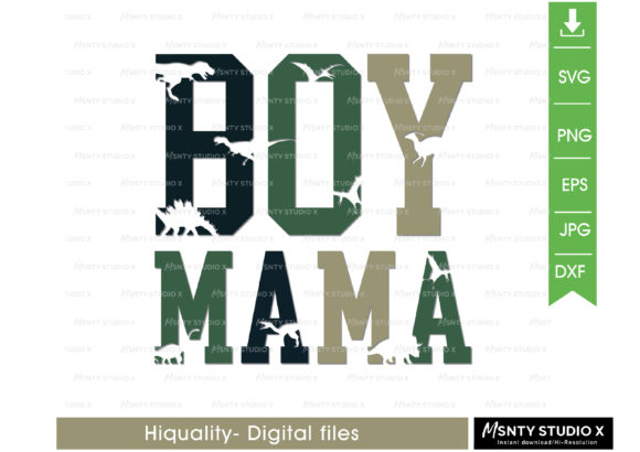 Boy Mama SVG Graphics for Crafts & Publishing
