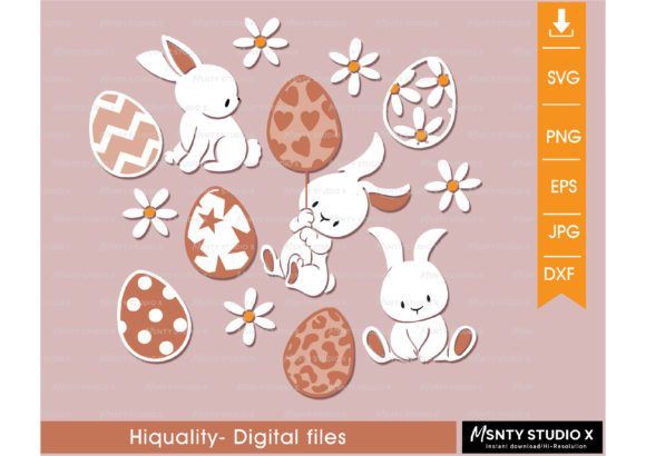Easter Bunny SVG for Crafts and Graphics