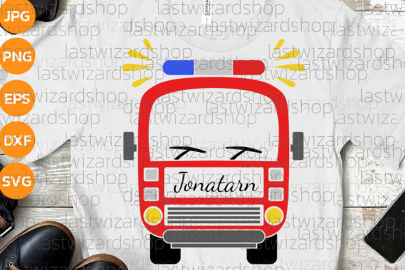 Fire Truck Svg, Graphics & Crafts