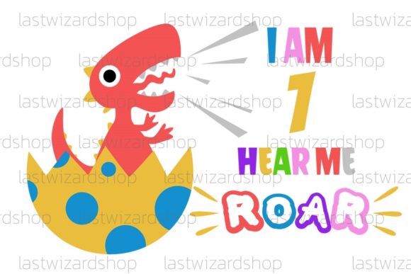 I Am First Hear Me Rawr SVG: Dino Graphics for Craft & Blog Design