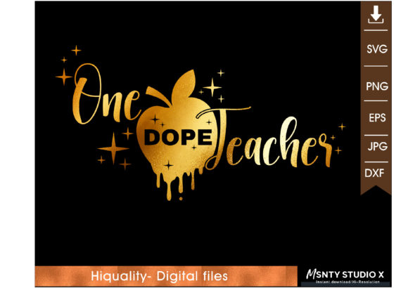 One Dope Teacher Svg Graphics and Crafts