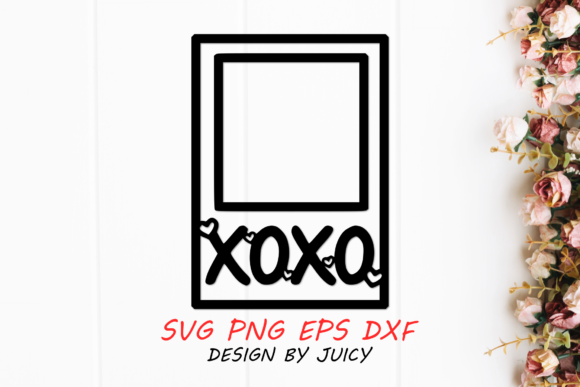 XOXO Instant Photo Film Svg Graphics